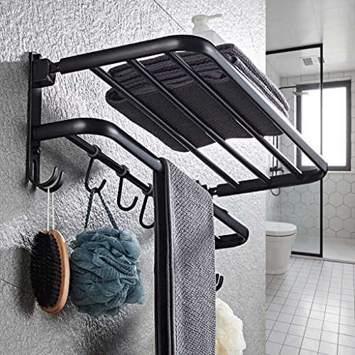 Rack de serviette de salle de bain rétro en cuivre avec fixation murale - 4