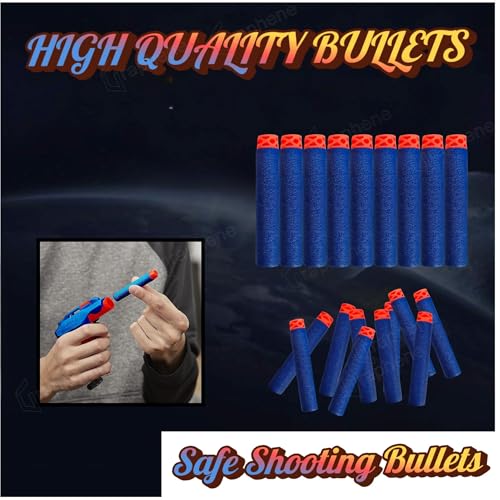 Image of GRAPHENE 100 Pcs Soft Foam Bullets Darts for Toys Guns Sticky Safe Hollow Out Refill Darts Set Compatible with Hot Fire Nerf N-Strike & Blaze Storm Blaster Strike Elite Gun Target Game for Kids