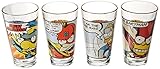 ICUP Simpsons Superhero Pint Glass (4 Pack), Clear