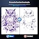 EXTOLINK Tattoo Stencil Drucker, Wireless Tattoo Printer mit 10Pcs Tattoo Paper für Tattoo Designer, Portable Nanotechnologie Tattoo Maschine Set für Phone, iPad & PC, A41