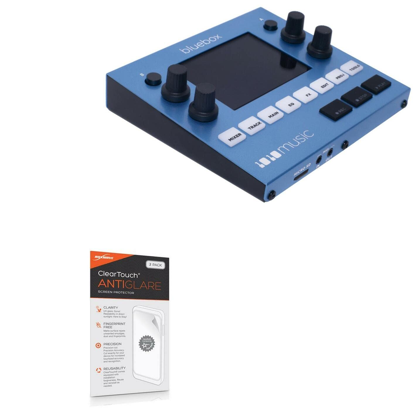 BoxWave Screen Protector Compatible with 1010music Bluebox - ClearTouch Anti-Glare (2-Pack), Anti-Fingerprint Matte Film Skin