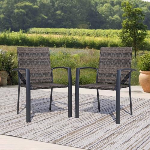 Hanamako Rattan Patio Chairs