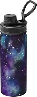 dark sky moon galaxy Water Bottle Sports Insulated Kettle 18oz for Outdoor Sports