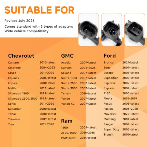 Image of Auto Horn Suitable for Chevy /GMC /Ford 12V Car Horns Loud with Protective Grill Dual-Tone Electric Snail Horn Waterproof and Dustproof