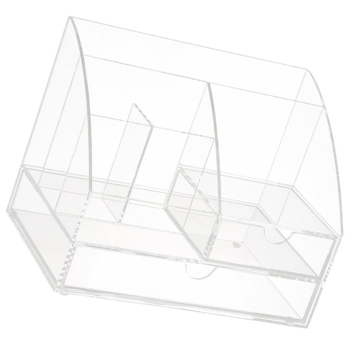 YARNOW Organizador de Escritorio y Compartimentos Acrílico Transparente con Cajones Múltiples Ligero y Multiusos para Lápices, Maquillaje y Joyas para Oficina