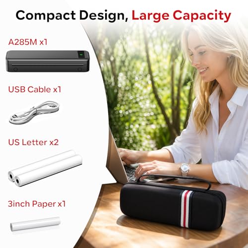 Imprimante Thermique Portable A4 Solution Contre l'Encre Sèche Modèle A285M - 7