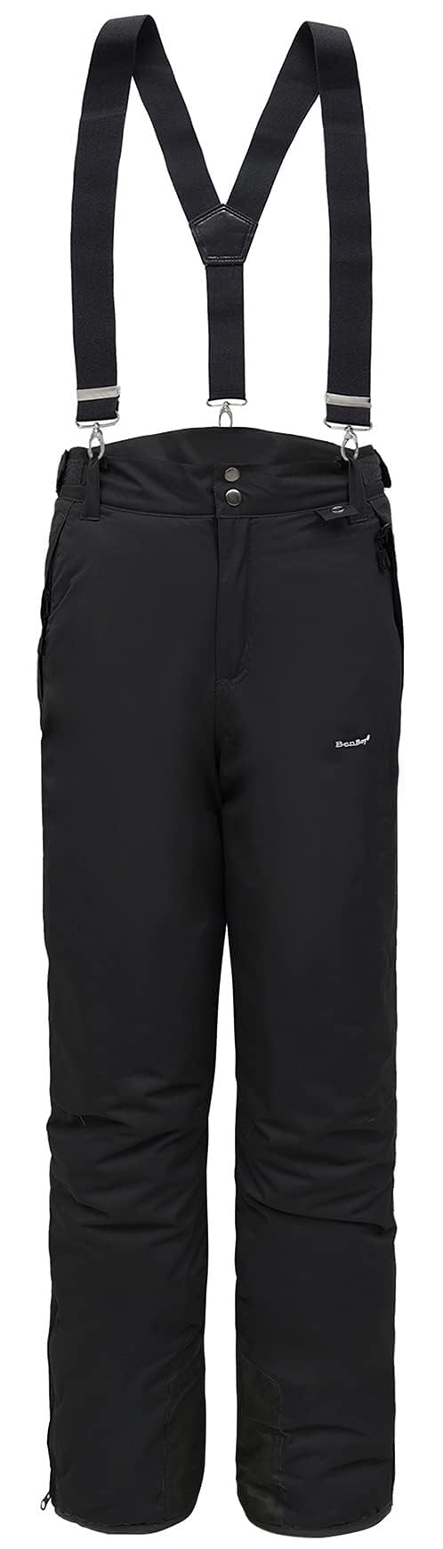 BenBoy Femme Pantalon de Ski Softshell Imperméable Thermique Étanche Vent Salopette de Snow Hiver pour Randonnée Bretelles Amovibles de Montagne Neige Escalade