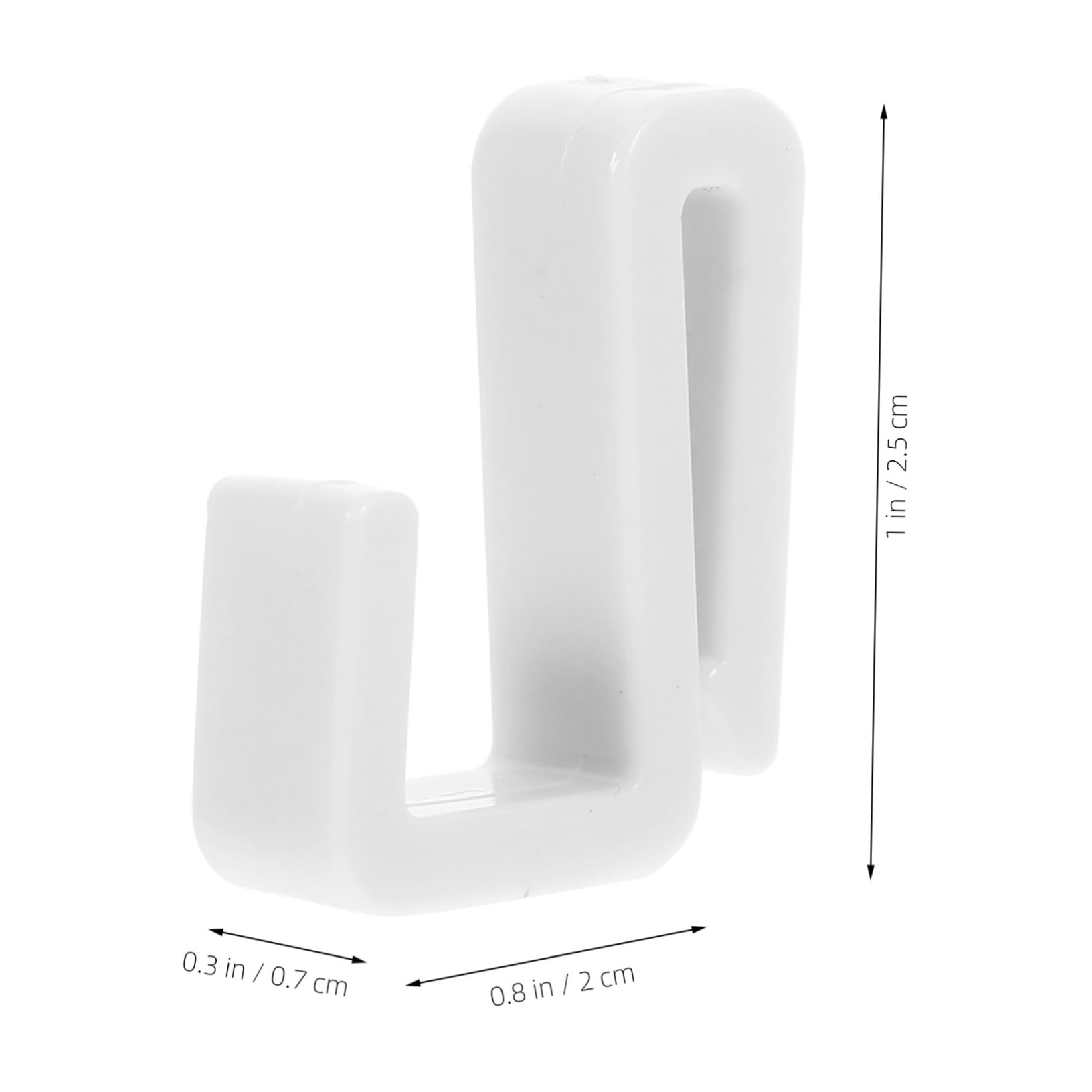 FOYTOKI Sturdy Plastic Hooks 10 Pieces Single Towel Hook for Wall Tool Organizer