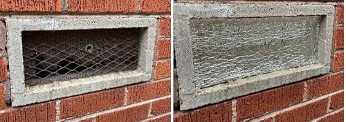 Custom Vent Solutions Magnetic Crawl Space Vent Cover, Reflective Foam Insulation, Thermal Radiant Barrier, Weatherproof Draft Blocker (8"x4") (Silver)