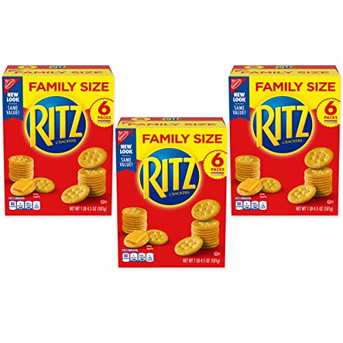 Ritz Original Crackers, Family Size, 3 Boxes, 1.29 Pound (Pack of 3)