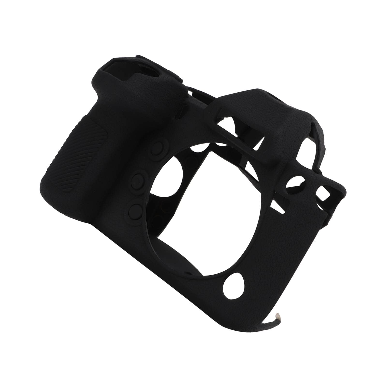 Custodia protettiva per corpo in silicone per fotocamera Litchi Texture Nero Antigraffio Fotografia digitale Custodia per ingranaggi Custodia protettiva per la pelle per