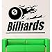 Produktbild 27X46Cm Billard Wandaufkleber Hobbys Sport Freizeit Unterhaltung Vinyl Aufkleber