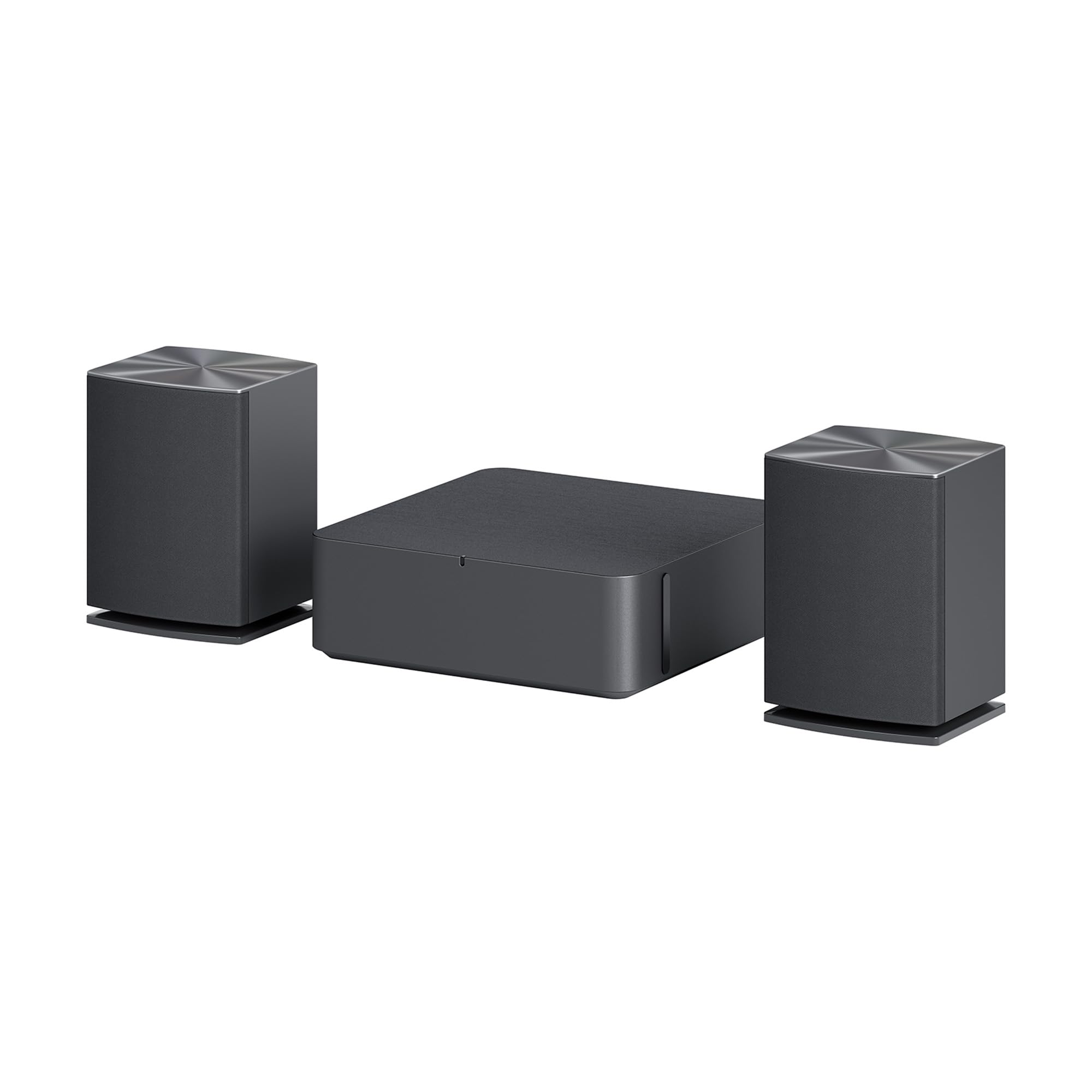 LG SQC4R Barre de Son Intelligente, 220 W, 2.1 canaux, Son Surround Dolby Digital avec Basses puissantes, Large connectivité, HDMI, Bluetooth, USB, entrée Optique et Application Android/iOS, Noir