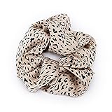 Kitsch Eco-Friendly Brunch Scrunchie | Hair Tie | Ponytail | Hair Scrunchies | Holiday Gift scrunchies | scrunchies for hair | large scrunchies | 1 count (Leopard)
