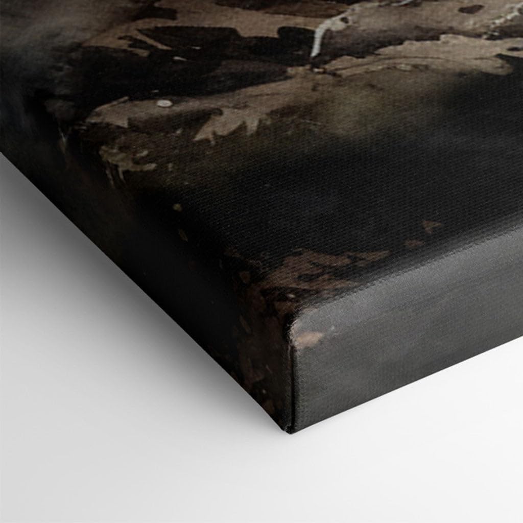 Canvas for Living room. Guiding Beacon Amidst the Tempest: The Stark Elegance of a Seaside Lighthouse, 27 x 18 inch Canvas Wall Art - Contemporary Masterpieces - Modern Home Decor