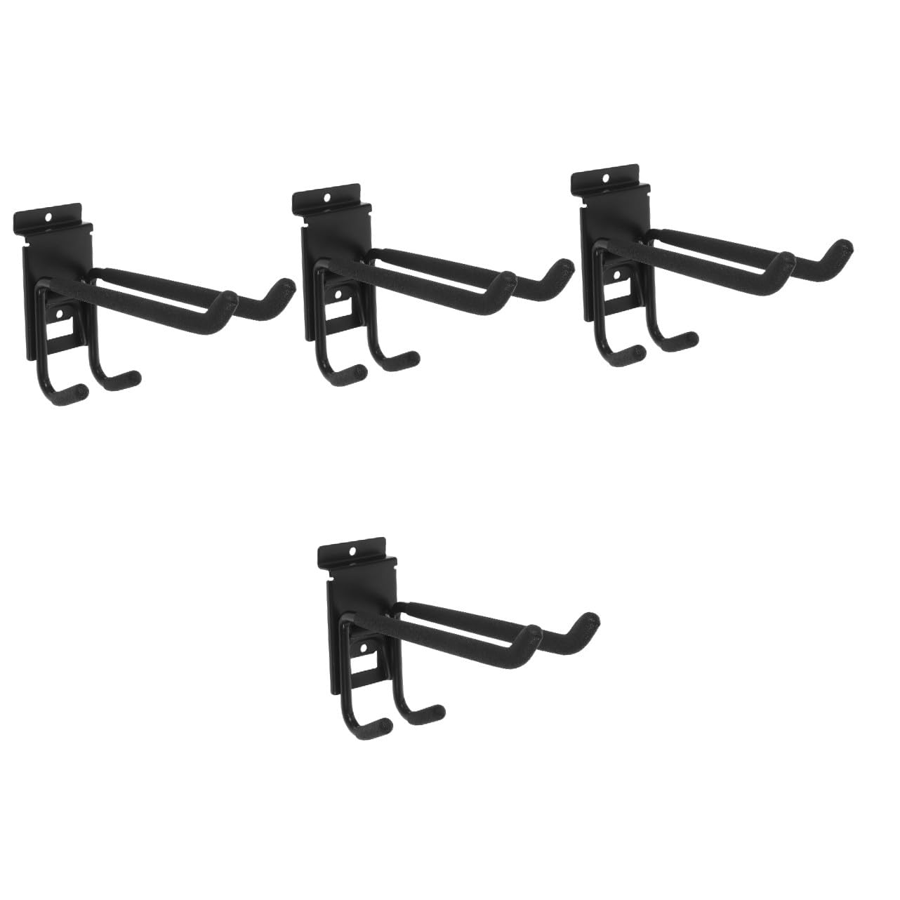 DOITOOL 4 Piezas Ganchos De Garaje De Pared Colgador De Herramientas Gancho De Utilidad De Garaje Ganchos De Pared De Alta Resistencia Gancho Resistente El Puerta Black Aerosol De Plástico