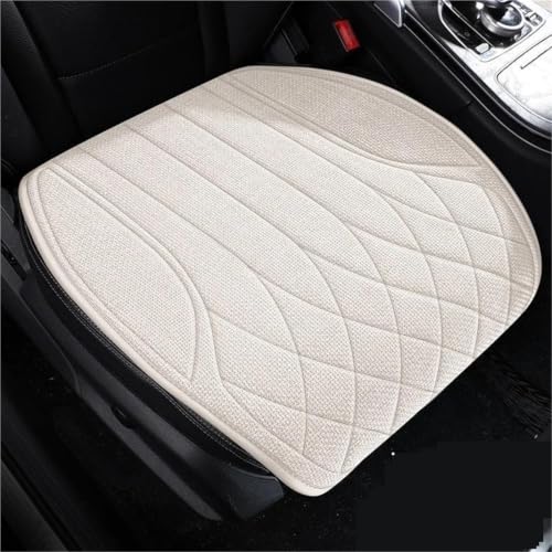 Housse siège voiture universelle en lin beige respirant