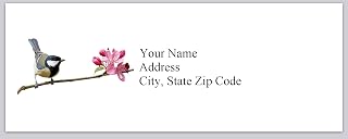 150 Personalized Return Address Labels Bird on Branch (bx 265)