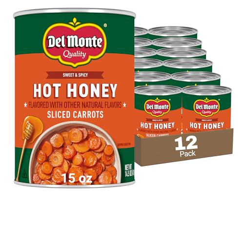 Del Monte Hot Honey Flavored Sliced Carrots, 14.5 oz. Cans,