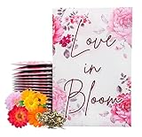 Love in Bloom Wildflower Seed Packets Party Favors (Pack of 30) - for Wedding Engagement Anniversary Bridal Shower Favor