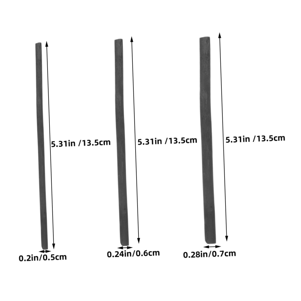 Angoily 25Pcs Compressed Charcoal Pencils for Artists Smooth Shading Willow Sticks for Drawing Sketching and Painting for Hobbyists and Enthusiasts