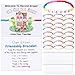 XunYee 24 Sets Back to School Gifts for Student Include Our Class Is a Family Greeting Card and First Day of School Bracelet with Bags Letter Bracelet for 1st Day of Classroom (Second Grade)