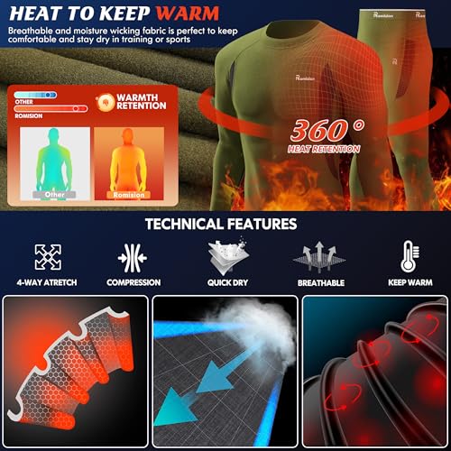 Romision Thermal Underwear For Men thumb #2