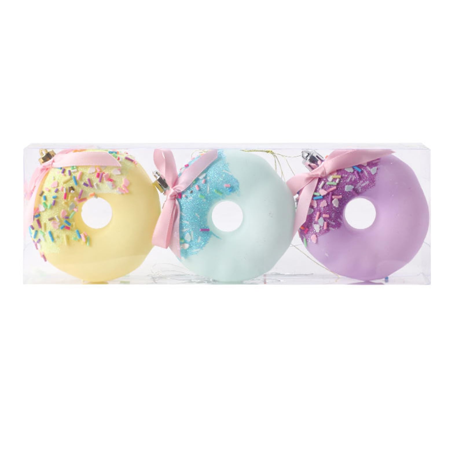 Yhplxyuus Christmas Tree Hanging Pendant Colorful Baubles for Holiday Decoration Indoor and Outdoor Ornament Seasonal Embellishments