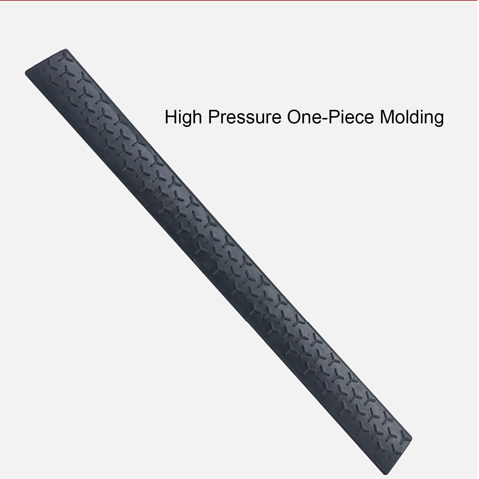 2 Pcs Solid Rubber Driveway Curb Ramps, 0.4-3.9 in High Heavy Duty Threshold Ramps for Driveway Vehicles SUV Truck Forklifts(16 * 7 cm/6.2 * 2.7 in)