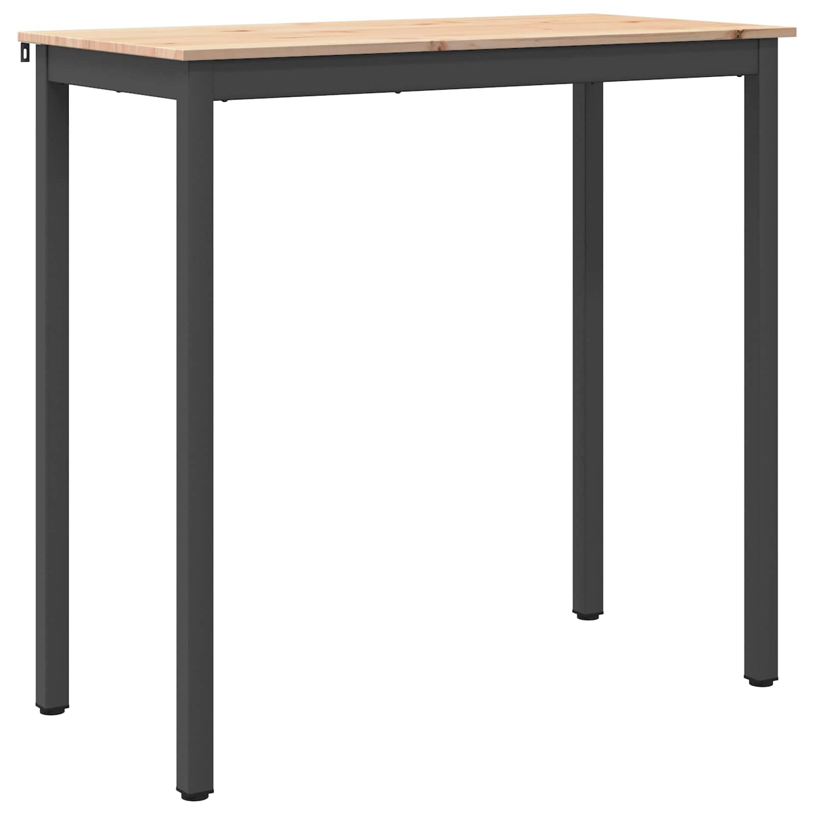 Table de bar en pin massif stable et facile à nettoyer au quotidien