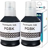 LCL Imprimante Bouteille d'encre Compatible GI-51 GI-51PGBK GI-51BK Pigment (2PK Noir) Remplacement pour Canon Pixma G1520 Pixma G2520 Pixma G2560 Pixma G3520 Pixma G3560