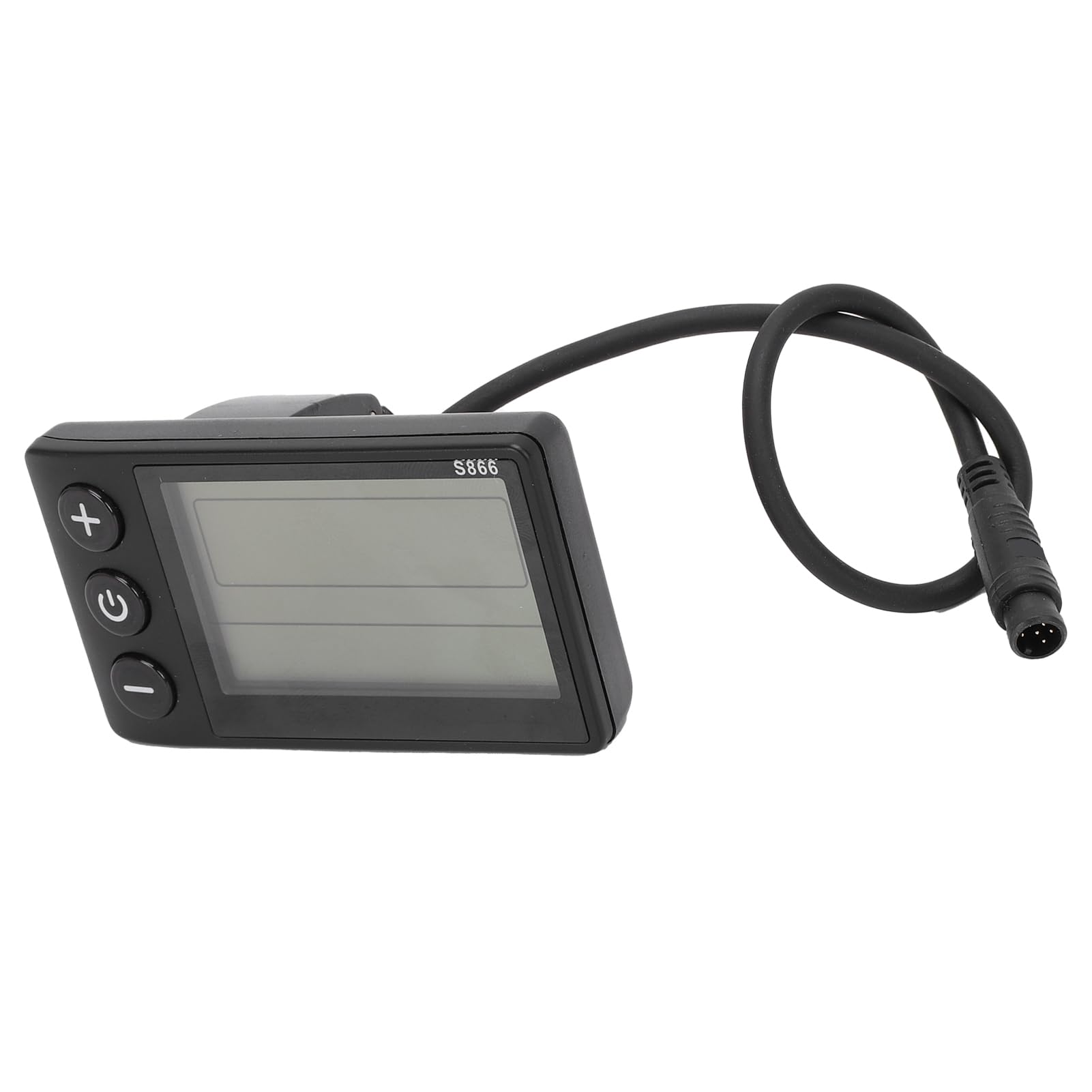 Display LCD per Bici Elettrica, Pannello di Controllo S866 con Contorno Impermeabile a 6 Pin per Modifica Scooter, Computer di Guida con Schermo Grande, Manubrio Universale da 22,2 Mm