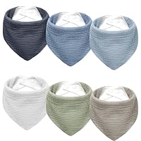 Kewlife gift Lätzchen Baby Musselin Dreieckstuch Baby Halstuch Verstellbare für Junge und Mädchen