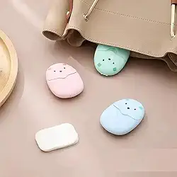 Sabonete Em Folhas Portátil 50 Unidades Case Ursinho Viagem Bolsa