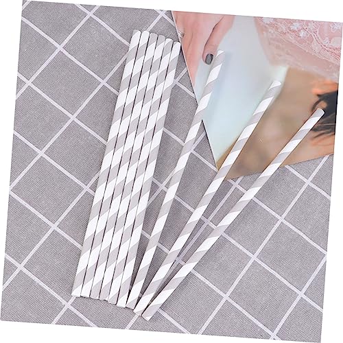 VALICLUD 200 pitillos desechables de papel gris miniatura 6