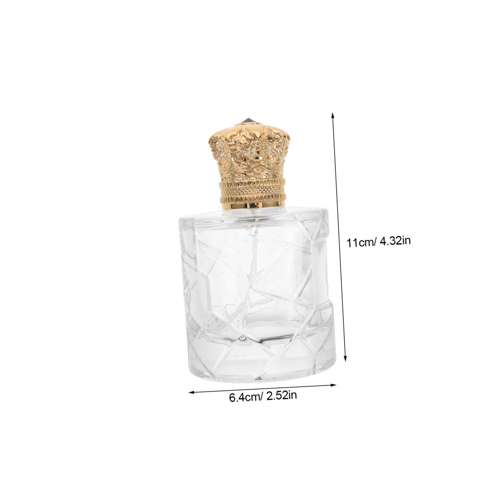 FRCOLOR Boccetta Profumo Ricaricabile 100ml in Vetro Trasparente 3 Pezzi | Atomizzatore da Viaggio, Flaconi Vuoti per Fragranze e Cosmetici, Uso Quotidiano e Make-up