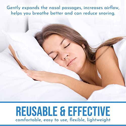 Made In Usa! Nasilator Anti-Snoring Device - Soft And Flexible Nasal Dilator | Improves Breathing & Sleeping | Snore Reduction | Reusable Nasal Cones/Clips (Sizing Pack) #TOP4