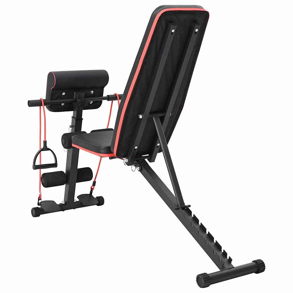 Banco de musculación (131 x 41 x 100 cm), color negro