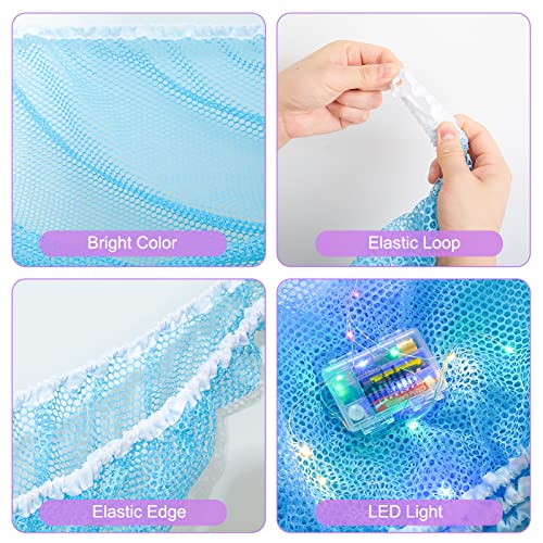 Stuffed Animals Hammock Kids Toy Storage With Led Light Unicorn Castle Plush Toy Organizer Coner Hanging Stuffed Animals Holder For Nursery Kids Girls Room Decor #TOP4