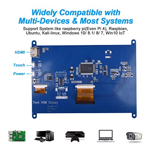 Kuman SC7B 7 Inch Capacitive Touch Screen Tft Lcd Display Hdmi Module 1024X600 thumb #4