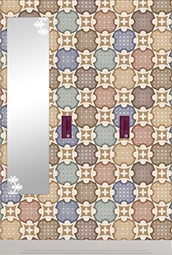 Image of CABANA HOMES Wall Stickers Botanical DIY 3D Wallpaper for Bedroom (45 x 125 cm, 1 Roll) (6 sq. ft) Decorative Self Adhesive Decal Home Decor Living Room Wardrobe Tiles Ceiling, Multicolour