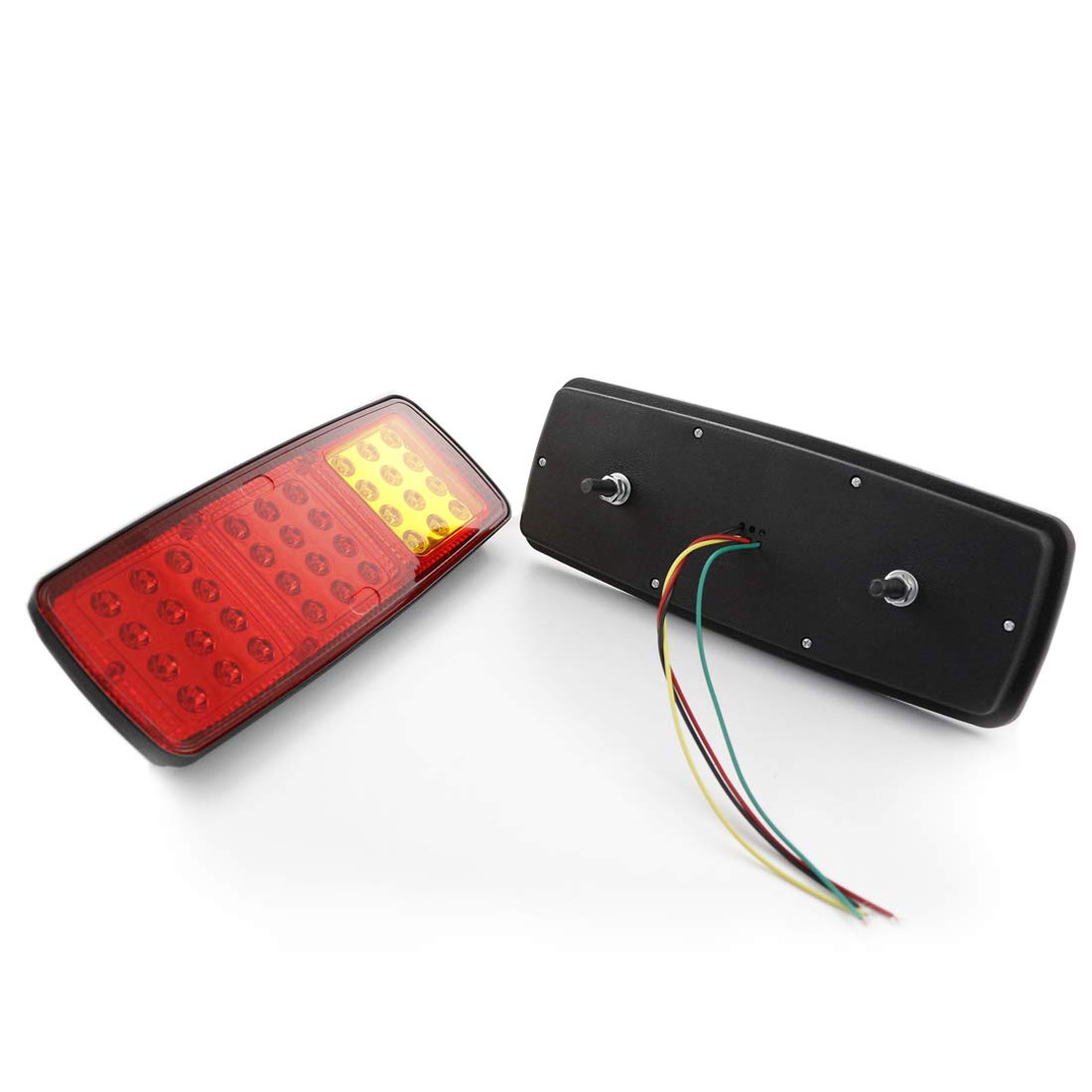 VNVIS - 2 x Luci posteriori a LED 12V con 3 funzioni, design elegante per camion, trattore, camper, roulotte, autobus