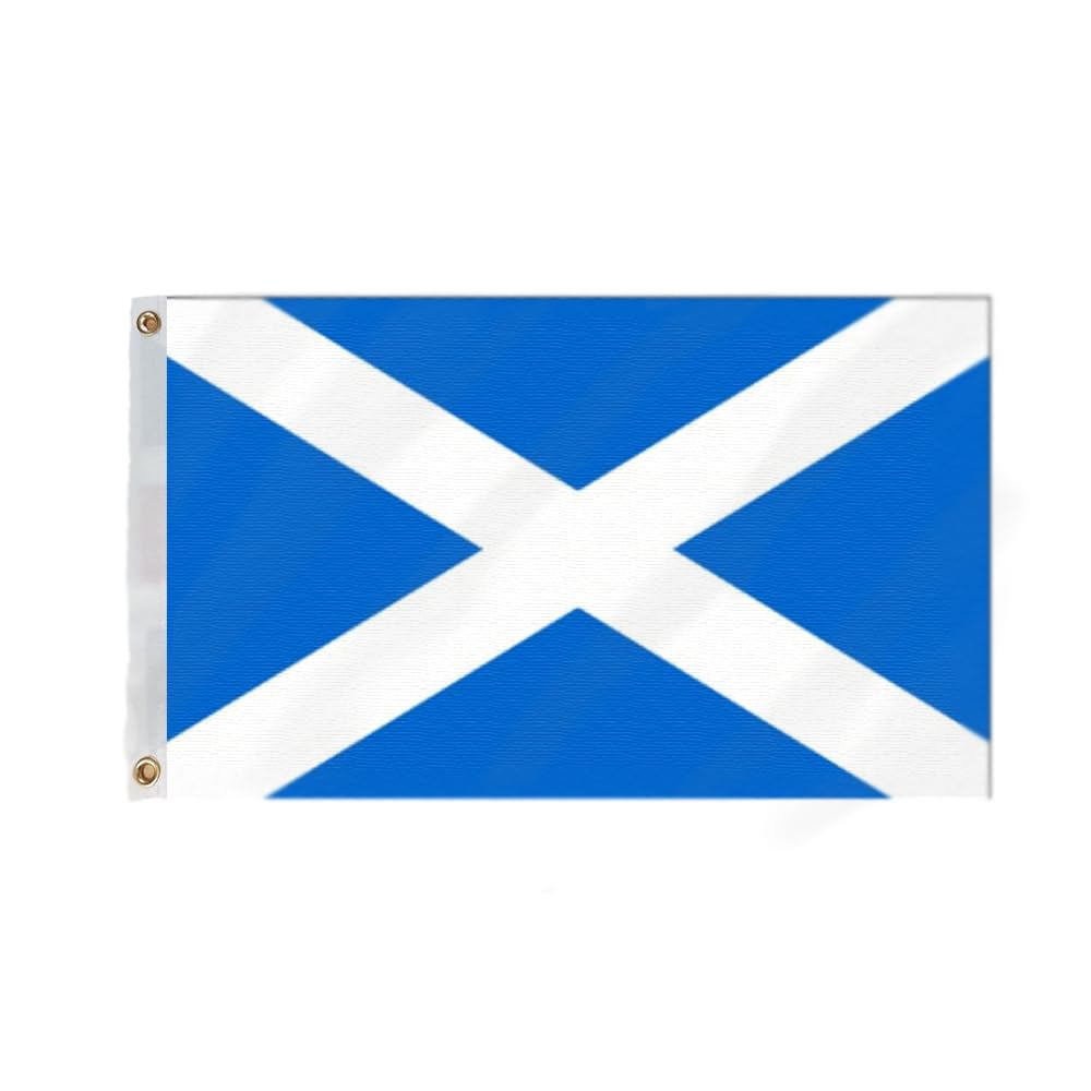 Flagmax St Andrews Light Blue Scotland Flag, Scottish Flags 5ft x 3ft with Eyelets