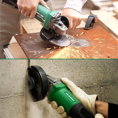 Image of HIKOKI G10MGFS9Z - 100mm AC Angle Grinder | 800W Powerful Motor | 11000 RPM | Compact & Lightweight | Slim Ergonomic Handle | Fast & Efficient Grinding | Durable Build | Easy Operation & Control