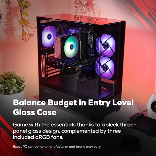 Image of iBUYPOWER Element SE Gaming PC Desktop Computer AMD Ryzen 5 8400F CPU, NVIDIA GeForce RTX 3050 6GB GPU, 16GB DDR5 RAM, 1TB NVMe SSD, Windows 11 Home, Gamer Keyboard and Mouse - ESA5N3501