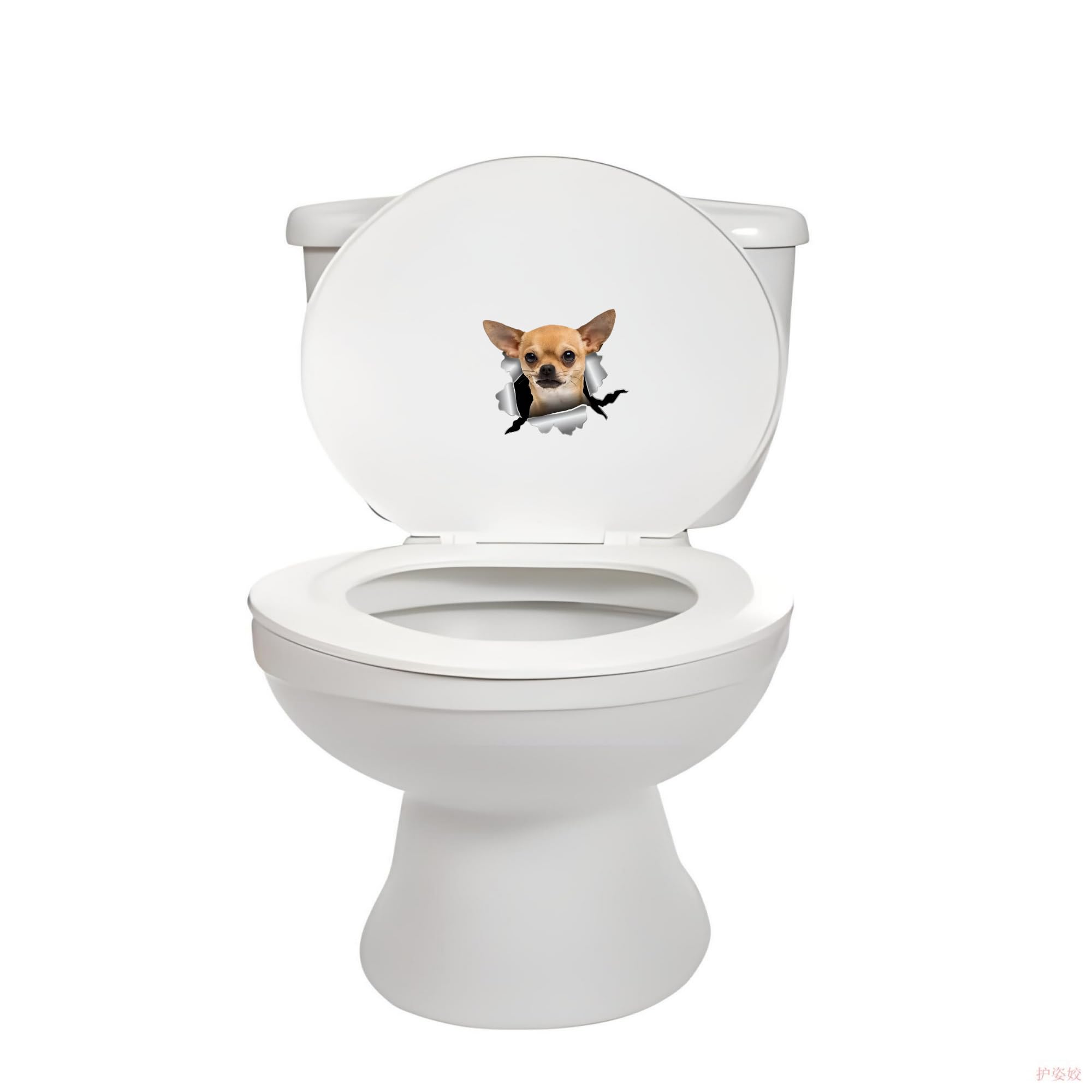 3D Chihuahua Autoaufkleber - Reflektierender Riss-Effekt Aufkleber 15cm