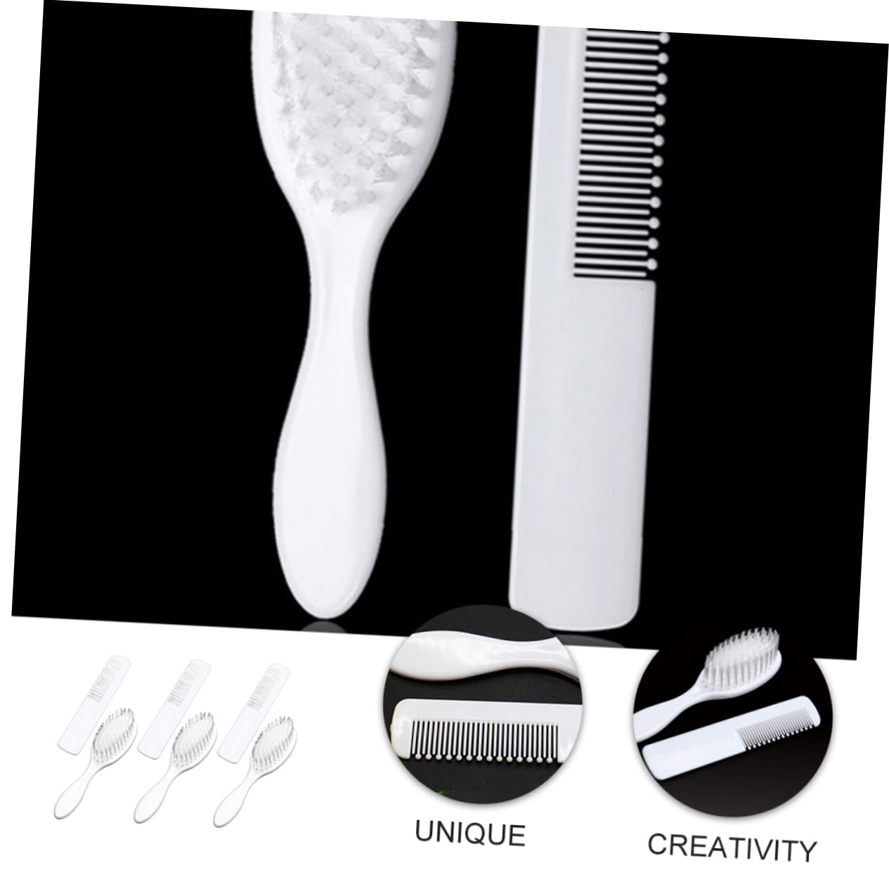Milisten Toddler Brush Set Infant Grooming Kit Baby Scalp Brush Hair Comb for Baby Shower