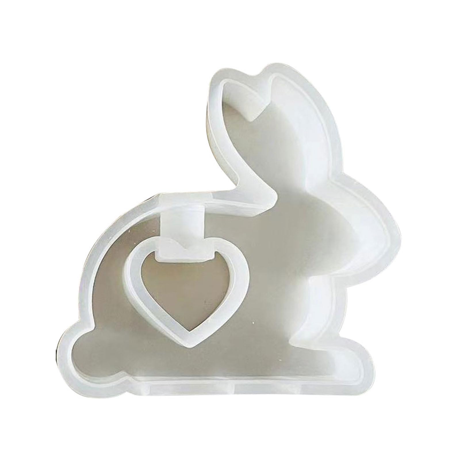 NEWFT Rabbits Bear Vase Resin Hollow Epoxy Resin Molds for Hydroponic Plant, Flower Holders, Plant Propagation Station Pot Molds