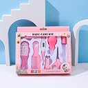 Zephorus Portable Manicure Grooming Kit for New Born Baby 8 in 1 Healthcare Accessories Set to Keep Infants & Toddlers Clean|Perfect Nursery Gift with Nail, Hair, Ear Grooming Tools for Kids (Pink) gallery image