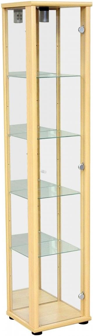 Selby 1 Door, 370W x 330D x 1760H, Living Room Furniture, Black